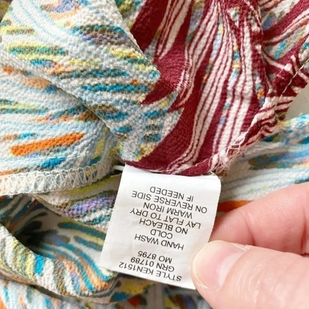 Anthropologie Fig & Flower Multi Print High Low‎ Tunic - Picture 5 of 8